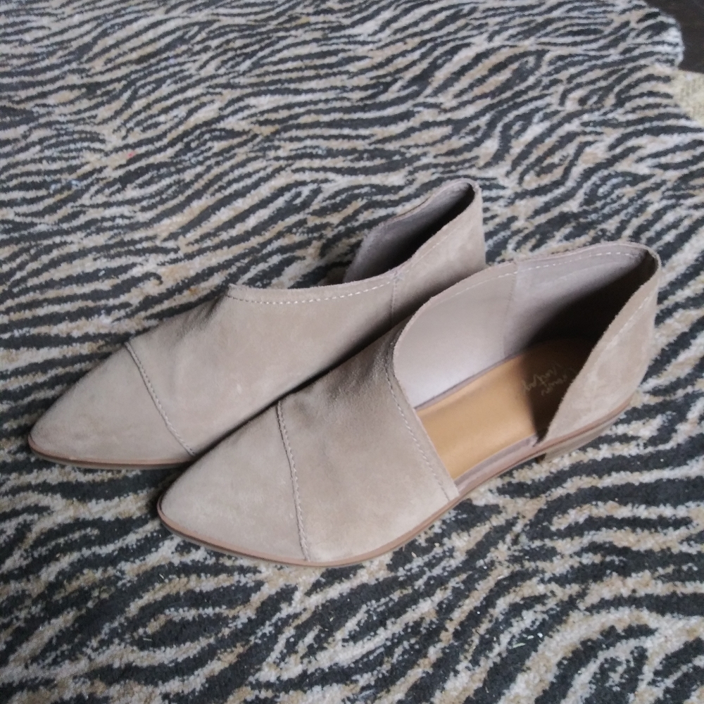 Suede flats